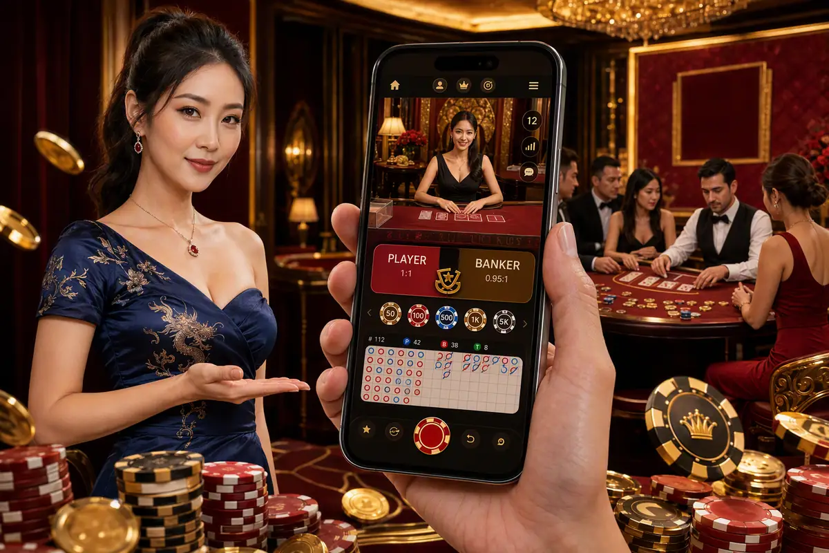 mmk45 Baccarat Live Dealer စားပွဲ